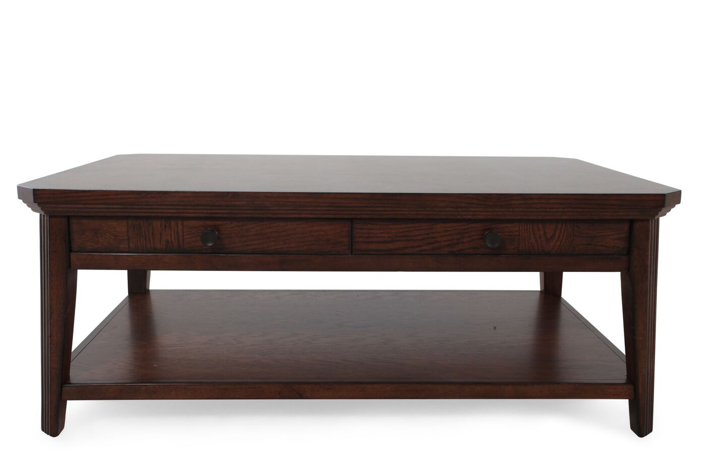 Broyhill Estes Park Storage Cocktail Table Mathis Brothers Furniture